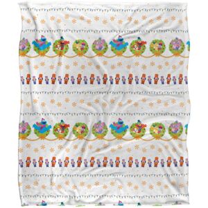 Sesame Street Silky Wreath Supersoft Blanket Sesame Street Silky Wreath Supersoft Blanket