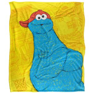 Sesame Street On The Streets Silky Cookie Monster Supersoft Blanket Sesame Street On The Streets Silky Cookie Monster Supersoft Blanket