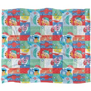 Sesame Street Silky Squares Holiday Supersoft Blanket Sesame Street Silky Squares Holiday Supersoft Blanket