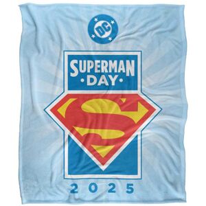 Superman Superman Day 2025 Silky Logo Supersoft Blanket Superman Superman Day 2025 Silky Logo Supersoft Blanket