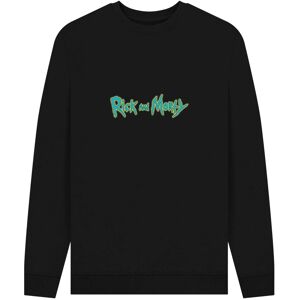 (XL, Black) Rick And Morty Unisex Adult Logo Sweatshirt (XL, Black) Rick And Morty Unisex Adult Logo Sweatshirt