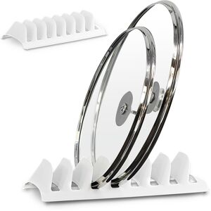 GEEZY Kitchen Cupboard Storage Rack Upright Pan Pot Lid Holder for Drawers Count GEEZY Kitchen Cupboard Storage Rack Upright Pan Pot Lid Holder for Drawers Count