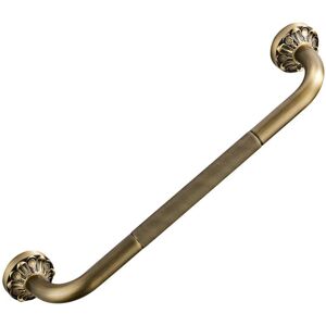 Saudism Antique Brass Wall-Mounted Grab Bar, 51cm - Vintage Bathroom Handrail for Tub/To Saudism Antique Brass Wall-Mounted Grab Bar, 51cm - Vintage Bathroom Handrail for Tub/To
