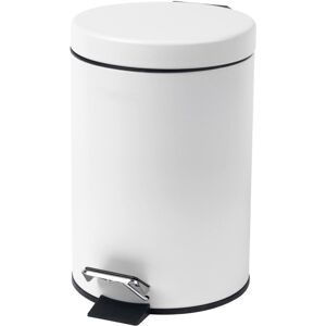 Beldray LA038098WHT Bathroom Pedal Bin ? Small Round Stainless Steel Sanitary Wa Beldray LA038098WHT Bathroom Pedal Bin ? Small Round Stainless Steel Sanitary Wa