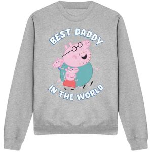 (XXL, Heather Grey) Peppa Pig Unisex Adult Best Daddy In The World Heather Sweat (XXL, Heather Grey) Peppa Pig Unisex Adult Best Daddy In The World Heather Sweat