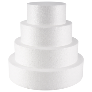 Unbranded 4 Pack Foam Cake Dummy for Decorating and Wedding Display,Sculpture Unbranded 4 Pack Foam Cake Dummy for Decorating and Wedding Display,Sculpture