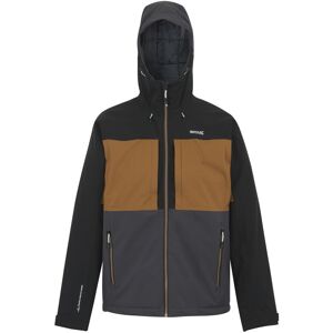 (S, Nut Brown/Black/Ash) Regatta Mens Maland Insulated Waterproof Jacket (S, Nut Brown/Black/Ash) Regatta Mens Maland Insulated Waterproof Jacket