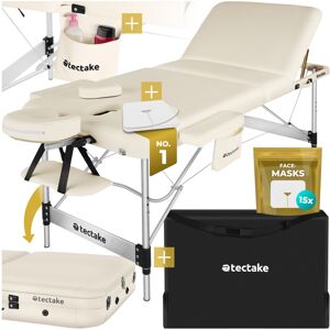 Tectake (beige) Massage Table Portable Face Beauty Treatment Couch Aluminium Folding Car Tectake (beige) Massage Table Portable Face Beauty Treatment Couch Aluminium Folding Car