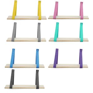 GreenZech (Pink) Hanging Wall Shelf Vintage Storage Floating Bookshelf Home Decorations GreenZech (Pink) Hanging Wall Shelf Vintage Storage Floating Bookshelf Home Decorations