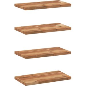 (oil finished, 60 x 20 x 2 cm/ 4 pcs) vidaXL Floating Shelves Wall Storage Shelf (oil finished, 60 x 20 x 2 cm/ 4 pcs) vidaXL Floating Shelves Wall Storage Shelf