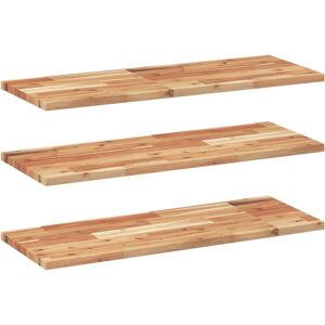 (oil finished, 100 x 30 x 2 cm/ 3 pcs) vidaXL Floating Shelves Wall Storage Shel (oil finished, 100 x 30 x 2 cm/ 3 pcs) vidaXL Floating Shelves Wall Storage Shel