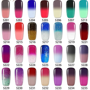 Unbranded Thermal Color Changing Gel Nail Polish UV LED Soak Off Temperature 5217 Unbranded Thermal Color Changing Gel Nail Polish UV LED Soak Off Temperature 5217