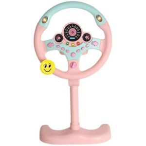 Unbranded (Pink) Wheel Steering Toy For Car Seat With Light Music Sound Simulated Driving Unbranded (Pink) Wheel Steering Toy For Car Seat With Light Music Sound Simulated Driving