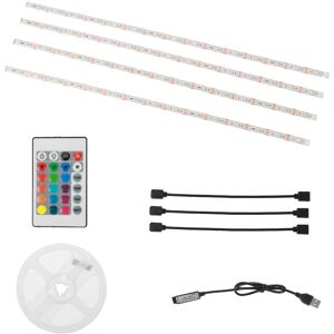 GreenZech (No Waterproof) 4PCS DC5V USB LED Strip Light 5050 RGB Color Changing TV Backlig GreenZech (No Waterproof) 4PCS DC5V USB LED Strip Light 5050 RGB Color Changing TV Backlig