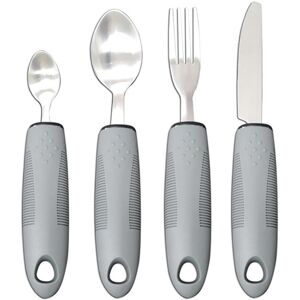 Unbranded Elderly Cutlery Set for Shaky Hands, Anti-Tremor Design, Grey Unbranded Elderly Cutlery Set for Shaky Hands, Anti-Tremor Design, Grey