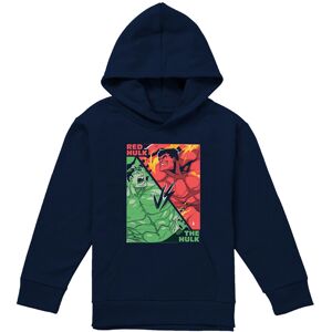 (7-8 Years, Navy) Marvel Childrens/Kids The Hulk Vs Red Hulk Pull Over Hoodie (7-8 Years, Navy) Marvel Childrens/Kids The Hulk Vs Red Hulk Pull Over Hoodie