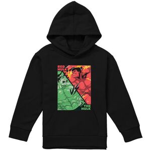 (9-11 Years, Black) Marvel Childrens/Kids The Hulk Vs Red Hulk Pull Over Hoodie (9-11 Years, Black) Marvel Childrens/Kids The Hulk Vs Red Hulk Pull Over Hoodie