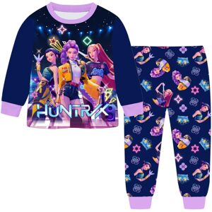 Unbranded (Blue, 120cm) Demon Hunters Kpop Kids Long Sleeve Pajama Set Cozy Fabric Relaxed Unbranded (Blue, 120cm) Demon Hunters Kpop Kids Long Sleeve Pajama Set Cozy Fabric Relaxed