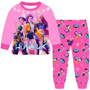 Unbranded (Pink, 110cm) Kpop Hunters Demon Kids Long Sleeve Pajama Set Cozy Fabric Indoor Unbranded (Pink, 110cm) Kpop Hunters Demon Kids Long Sleeve Pajama Set Cozy Fabric Indoor