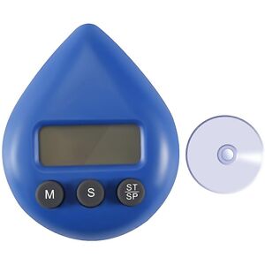 Unbranded For Digital Bathroom Clock Waterproof Shower Clock Timer Blue Unbranded For Digital Bathroom Clock Waterproof Shower Clock Timer Blue