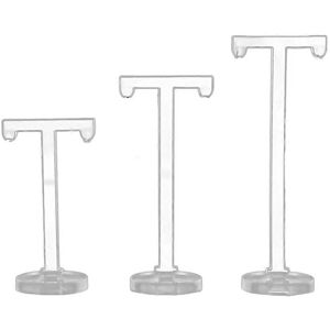 Unbranded For 3pcs Acrylic T Shape Earring Display Earring Holder Earring Stand Jewelry Or Unbranded For 3pcs Acrylic T Shape Earring Display Earring Holder Earring Stand Jewelry Or