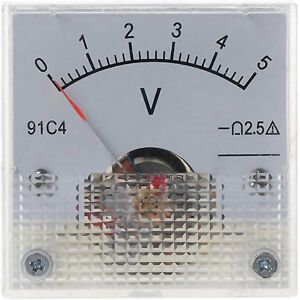 Unbranded For Voltmeter 91c4 For Voltmeter Analog Panel Meter Mechanical Type 5v Style Unbranded For Voltmeter 91c4 For Voltmeter Analog Panel Meter Mechanical Type 5v Style