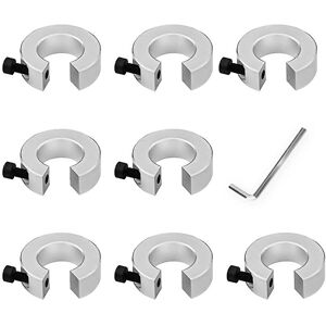 Unbranded For 8pcs Sbr20 Linear Rail Stop Collars Aluminum Alloy Shaft Limit Fixing Rings Unbranded For 8pcs Sbr20 Linear Rail Stop Collars Aluminum Alloy Shaft Limit Fixing Rings