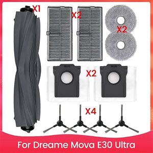 Unbranded For Dreame Mova E30 Ultra Robot Vacuum Cleaner Parts Kit Main Side Brush Hepa Fi Unbranded For Dreame Mova E30 Ultra Robot Vacuum Cleaner Parts Kit Main Side Brush Hepa Fi