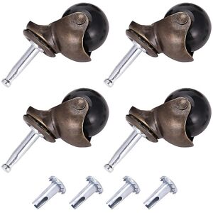 Unbranded For 15inch Ball Casters Wheels For Furniture Casters Set Of 4 With 8 X 38mm Moun Unbranded For 15inch Ball Casters Wheels For Furniture Casters Set Of 4 With 8 X 38mm Moun