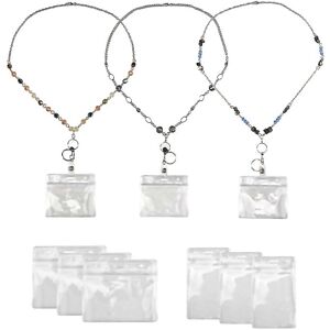 Unbranded For 3 Pcs Retractable Badge Reels Lanyard With Name Card Id Holder For Women Fas Unbranded For 3 Pcs Retractable Badge Reels Lanyard With Name Card Id Holder For Women Fas