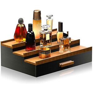 Unbranded For Wooden Cosmetics Storage Box Perfume Display Stand With Hidden Drawer Steppe Unbranded For Wooden Cosmetics Storage Box Perfume Display Stand With Hidden Drawer Steppe