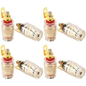 Unbranded For 8pcs 4mm Amplifier Speaker Terminal Binding Post Banana Unbranded For 8pcs 4mm Amplifier Speaker Terminal Binding Post Banana