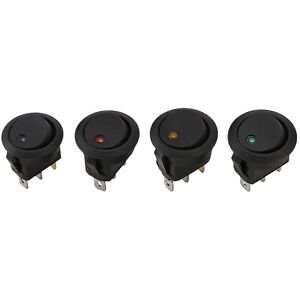 Unbranded For 24pcs Round Dot Rocker Toggle Switch 20a 12v Dc Onoff Control For Car Or Boa Unbranded For 24pcs Round Dot Rocker Toggle Switch 20a 12v Dc Onoff Control For Car Or Boa