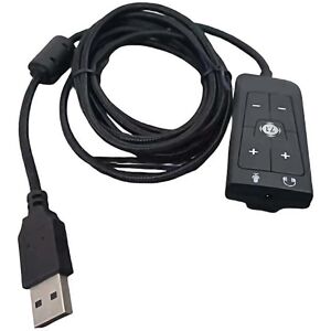 Unbranded For Upgrades Your Headset With The Usb External Sound Card To 35mm Headphone Mic Unbranded For Upgrades Your Headset With The Usb External Sound Card To 35mm Headphone Mic