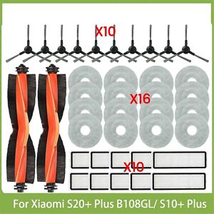 Unbranded For Xiaomi Robot Vacuum S20 Plus B108gl S10 Plus B105 Parts Main Roller Side Bru Unbranded For Xiaomi Robot Vacuum S20 Plus B108gl S10 Plus B105 Parts Main Roller Side Bru