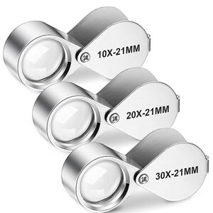 Unbranded For 3 Pieces Jewelers Eye Loupe Set 10x 20x And 30x Pocket Jewelry Loupe Jeweler Unbranded For 3 Pieces Jewelers Eye Loupe Set 10x 20x And 30x Pocket Jewelry Loupe Jeweler