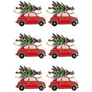 Unbranded For 6pcs Cute Car Shape Metal Christmas Napkin Ring Holder Multicolor Towel Tiss Unbranded For 6pcs Cute Car Shape Metal Christmas Napkin Ring Holder Multicolor Towel Tiss