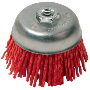 (100mm, Red/Silver) Silverline Filament Abrasive Cup Brush (100mm, Red/Silver) Silverline Filament Abrasive Cup Brush