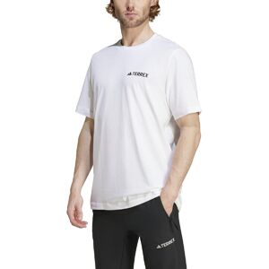 (L, White) Adidas Mens Terrex Mountain Graphic T-Shirt (L, White) Adidas Mens Terrex Mountain Graphic T-Shirt