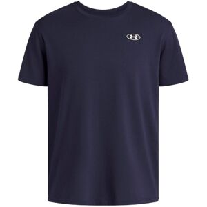 (M, Blue) Under Armour Mens Patch Heavyweight T-Shirt (M, Blue) Under Armour Mens Patch Heavyweight T-Shirt