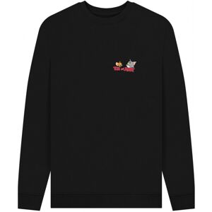 (L, Black) Tom and Jerry Unisex Adult Classic Faces Sweatshirt (L, Black) Tom and Jerry Unisex Adult Classic Faces Sweatshirt