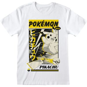 Pokémon (M, White) Pokemon Unisex Adult Pikachu Katakana T-Shirt Pokémon (M, White) Pokemon Unisex Adult Pikachu Katakana T-Shirt
