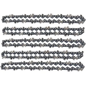Spactz 5Pcs Mini Chainsaw Chain 6 Inch Chainsaw Chain Guide Saw Chain Replacement Porta Spactz 5Pcs Mini Chainsaw Chain 6 Inch Chainsaw Chain Guide Saw Chain Replacement Porta