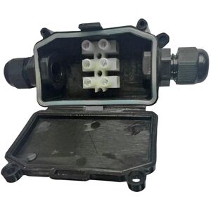 Pro-Elec PRO ELEC - Waterproof Junction Box with Terminal Block, Black, IP65 Pro-Elec PRO ELEC - Waterproof Junction Box with Terminal Block, Black, IP65