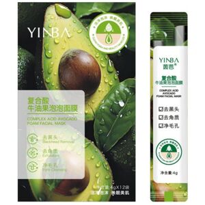 Unbranded Yinba Compound Acid Avocado Bubble Mask Removes Blackheads And Acne, Exfoliates, Unbranded Yinba Compound Acid Avocado Bubble Mask Removes Blackheads And Acne, Exfoliates,