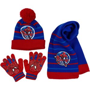 Unbranded (Red Blue Striped) Marvel Spider-Man Kid's Winter Hat Snow Gloves and Scarf for Unbranded (Red Blue Striped) Marvel Spider-Man Kid's Winter Hat Snow Gloves and Scarf for