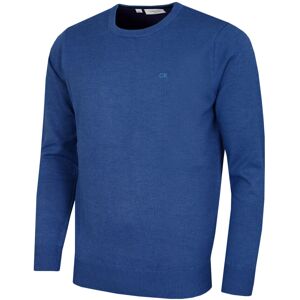(S, Atlantic Blue) Calvin Klein Mens 2025 Crew Neck Cotton Breathable Golf Sweat (S, Atlantic Blue) Calvin Klein Mens 2025 Crew Neck Cotton Breathable Golf Sweat