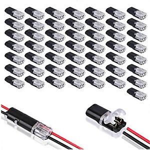 Unbranded For 50pcs Doublewire Plugin Connector With Locking Buckle 2 Pin 2 Unbranded For 50pcs Doublewire Plugin Connector With Locking Buckle 2 Pin 2