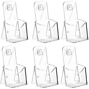 Unbranded For 6pcs Trifold 4 Inches Wide Plastic Pamphlet Holder For Display Flyer Unbranded For 6pcs Trifold 4 Inches Wide Plastic Pamphlet Holder For Display Flyer