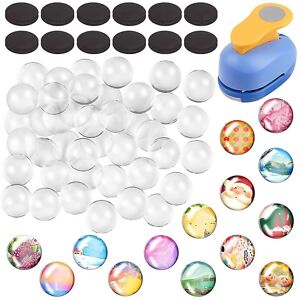 Unbranded For 73pcs Fridge Magnet Craft Paper Hole Punch Disc Ferrite Unbranded For 73pcs Fridge Magnet Craft Paper Hole Punch Disc Ferrite